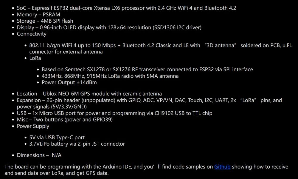 LilyGO TTGO Meshtastic T-Beam LoRa ESP32 868Mhz