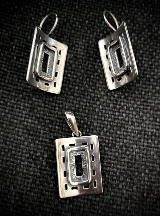 Сребърна гривна с бял циркон от "My Silver" и комплект