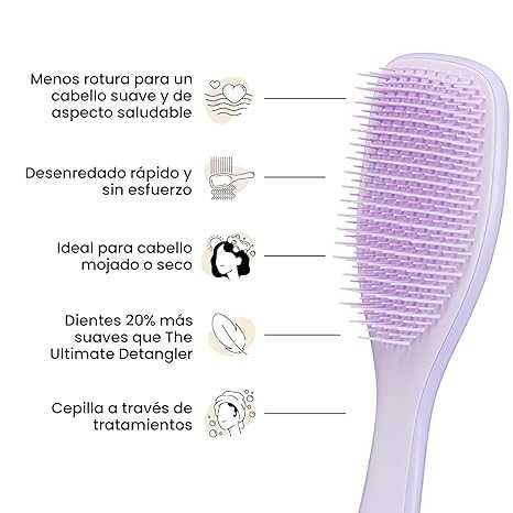 Четка за коса Tangle Teezer Ultimate Detangler за боядисана, фина и тънка коса, лилава