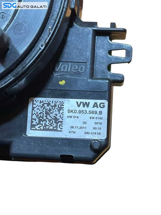 Banda Spira Spirala Panglica Volan Volkswagen Sharan 2010 - 2015 Cod 5K0953569B [B3843]