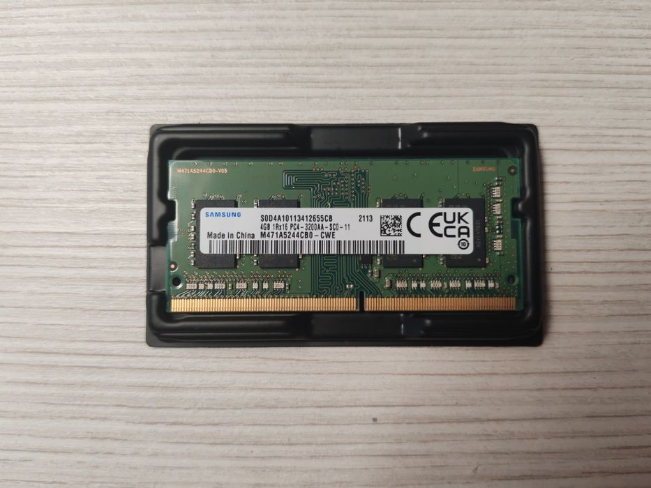 4GB RAM DDR4 3200MHz Samsung laptop