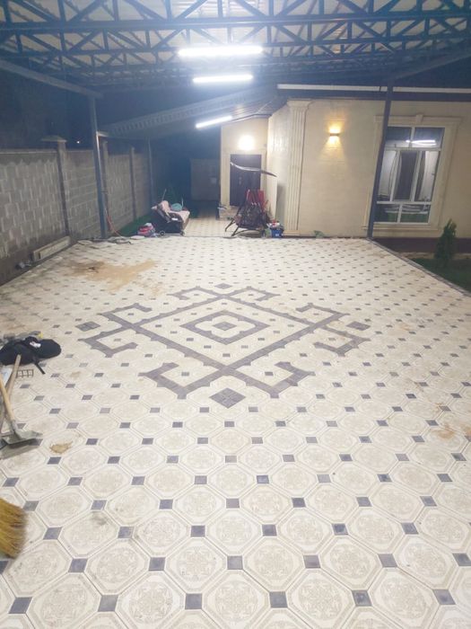 Укладка брусчатки