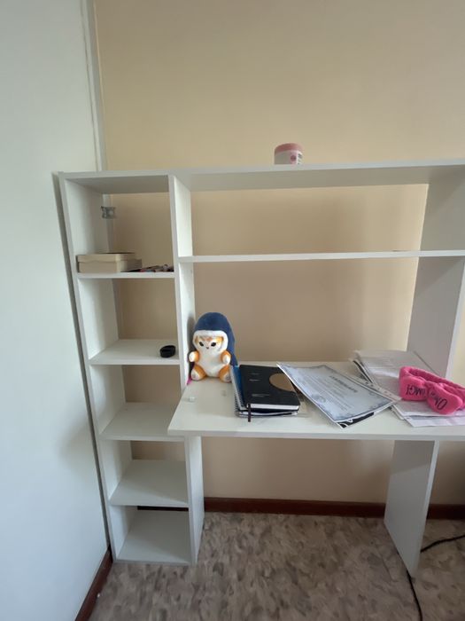 Стол письменный stolpis002, 114х40x140 см, белый