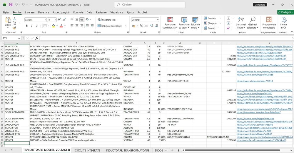 Componente Electronice Originale: Mosfets, Circuite Integrate, Induct