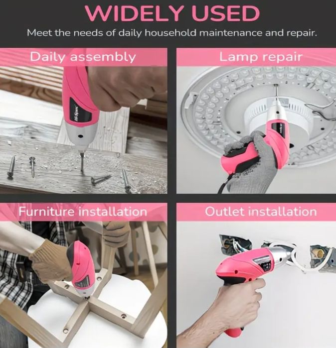 Компактен комплект- винтоверт, бормашина, електрическа отверка и множе