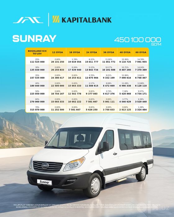 Jac Sunray 16 o'rindiqli