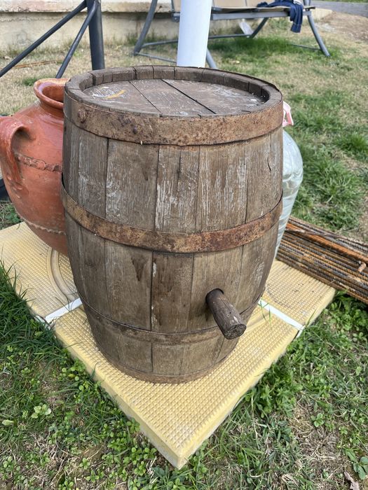 Дървено буре за декорация
