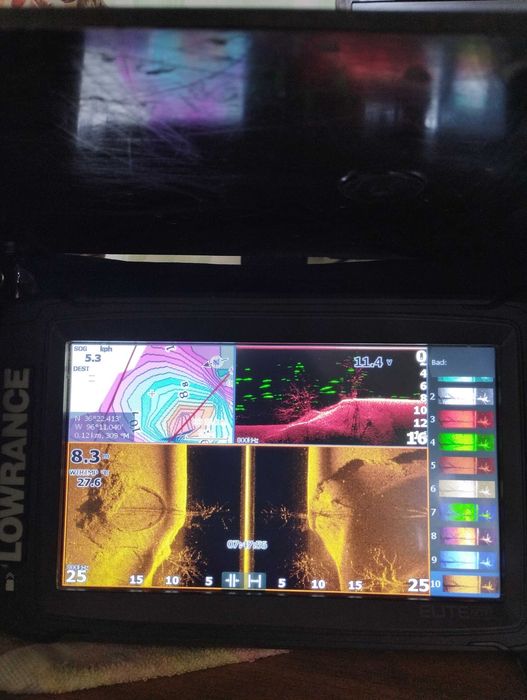 ЭХОЛОТ LOWRANCE ELITE 12 FS с датчиком 3 в 1