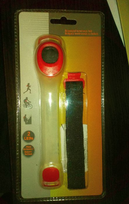 Bratara semnalizare leduri alergare ciclism alpinism