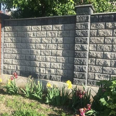 Кладка забора под расшифку