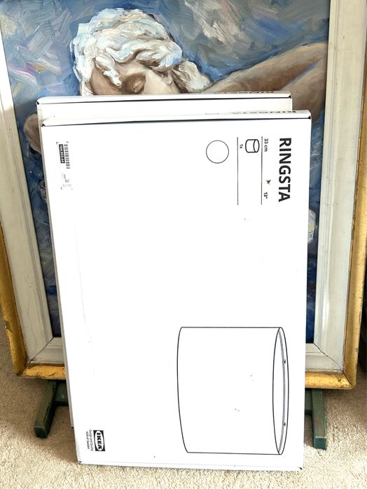 Set 2 abajururi albe noi Ringsta ikea, nedesfacute