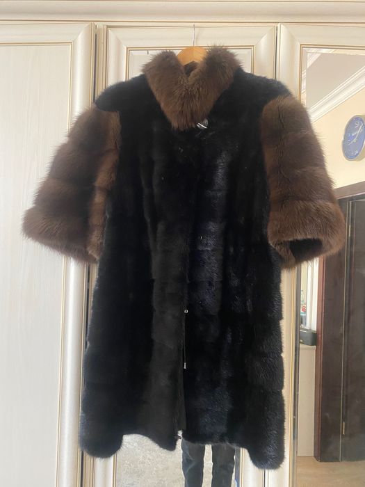 Шуба норковая соболь