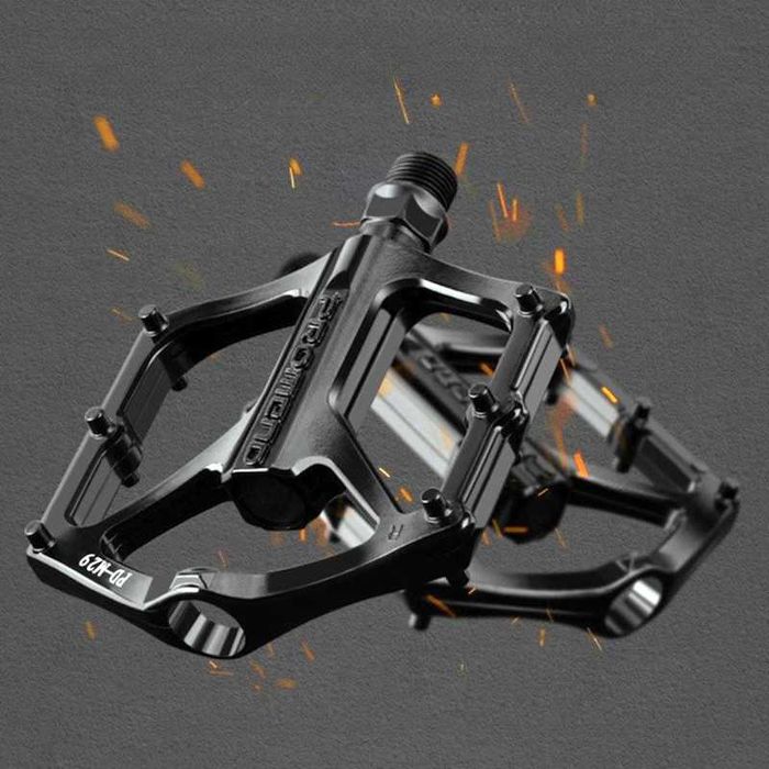 Алуминиеви педали PROMEND M29, Капсуловани лагери, Антиплъзгащи, Черни