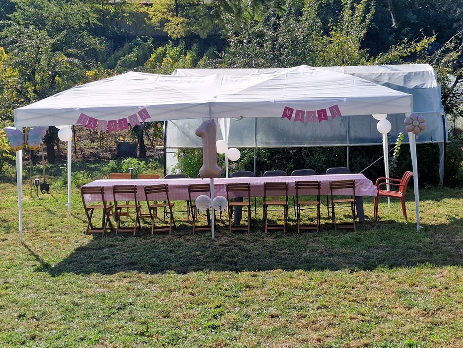 Pavilion / cort , pliabil, dreptunghiular, 3 x 6 m