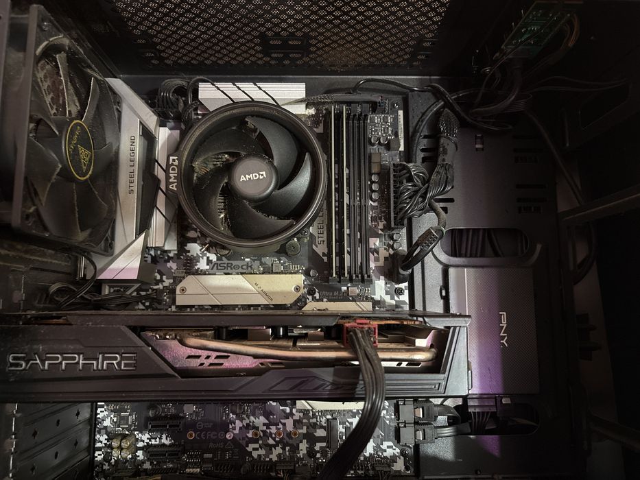 Геймърски компютър Ryzen & RX 580 Sapphire Pulse | Steel Legend | 750W