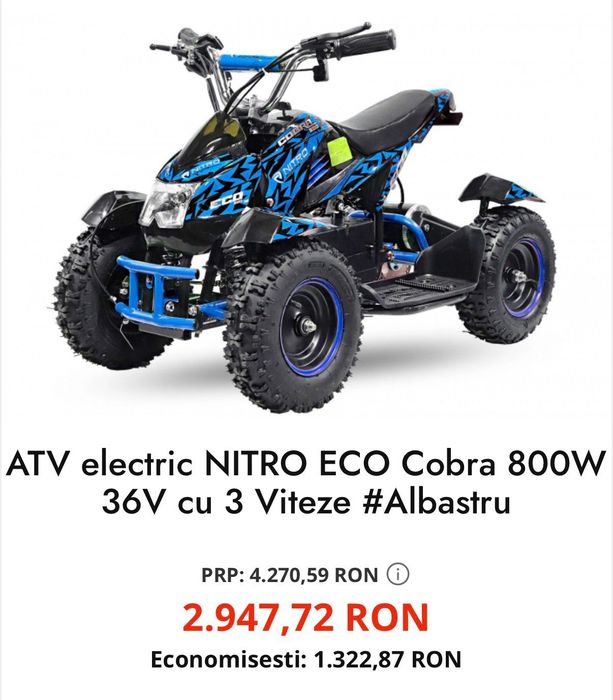 Atv Copii electric 800w