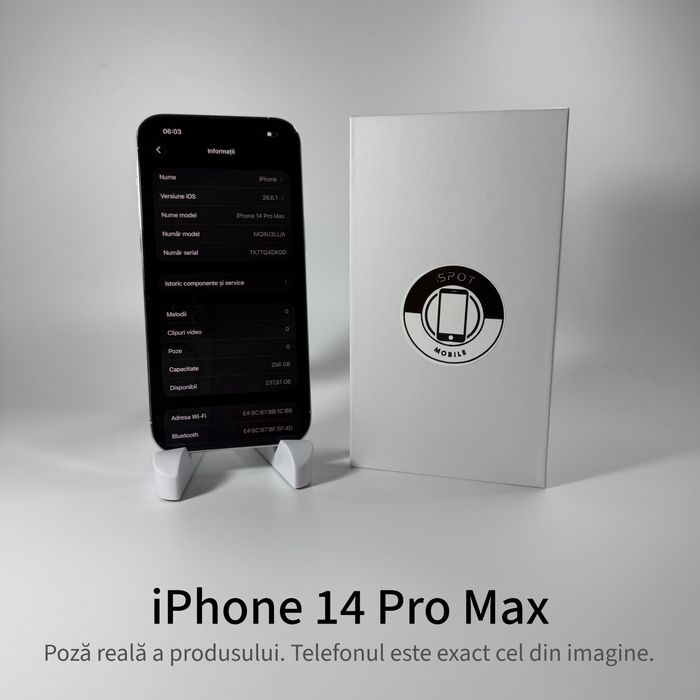 ispotmobile.ro  iPhone 14 Pro Max 256GB Garanție 2 ani