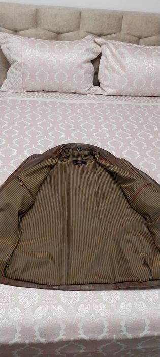 Geaca piele tip sacou