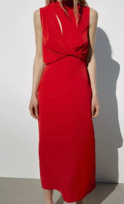 Rochie zara L satin midi