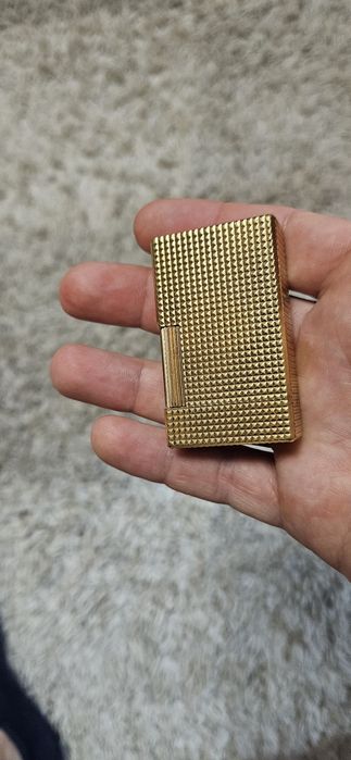 Bricheta Dupont suflata in aur