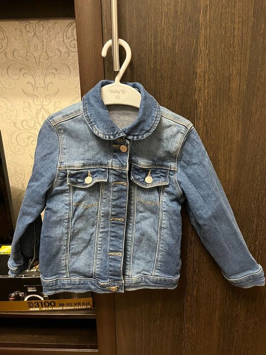 Джинсовая куртка для девочки размер 98-104
