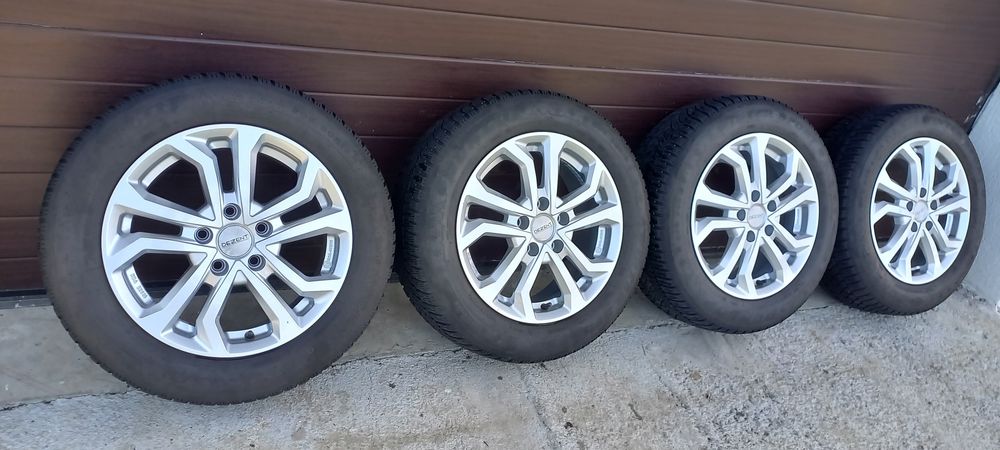 Jante aliaj Dezent 5x112 R16 anvelope Dunlop 205/60 VW Audi Skoda Seat