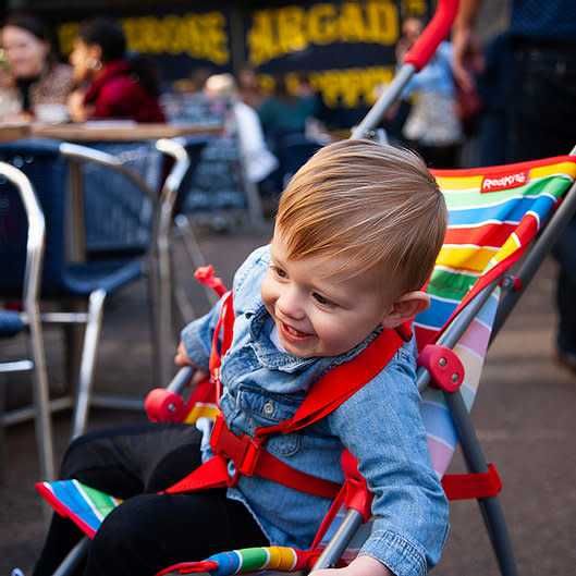 Сгъваема детска количка тип чадър