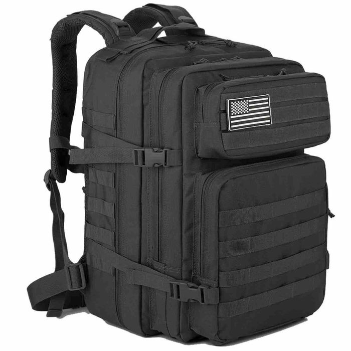 45L Военна Тактическа Раница MOLLE Система + Нашивка и Карабинер