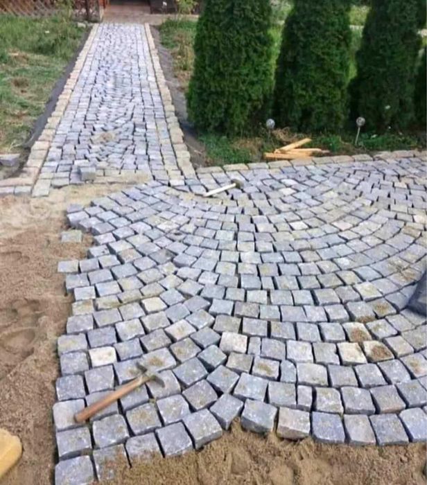 Piatra cubica andezit noua sau veche 10x10x10 + montaj profesional