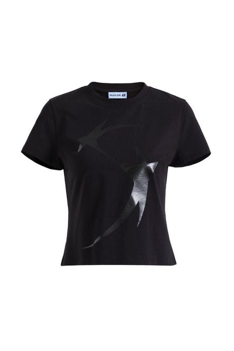 Tricou negru Mugler x HM XL