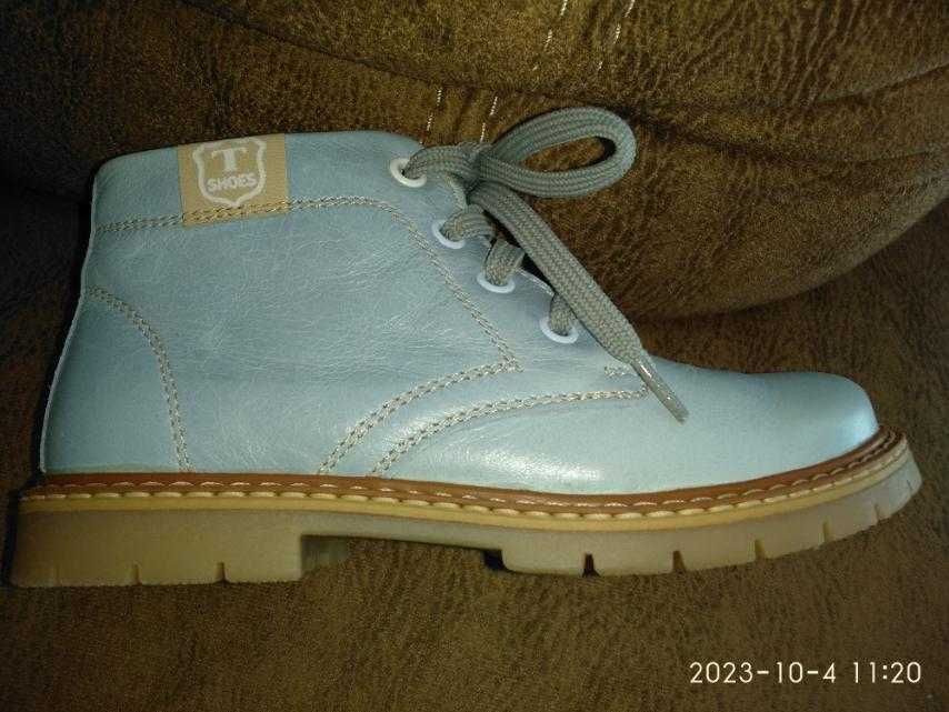 Детски Кларк/Боти №31, естествена кожа,цип отстрани,отлично състояние