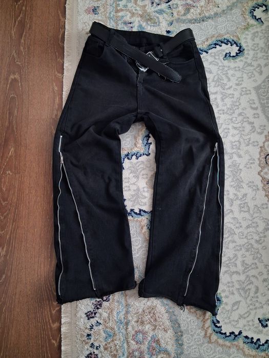 Zip flared jeans Zara type