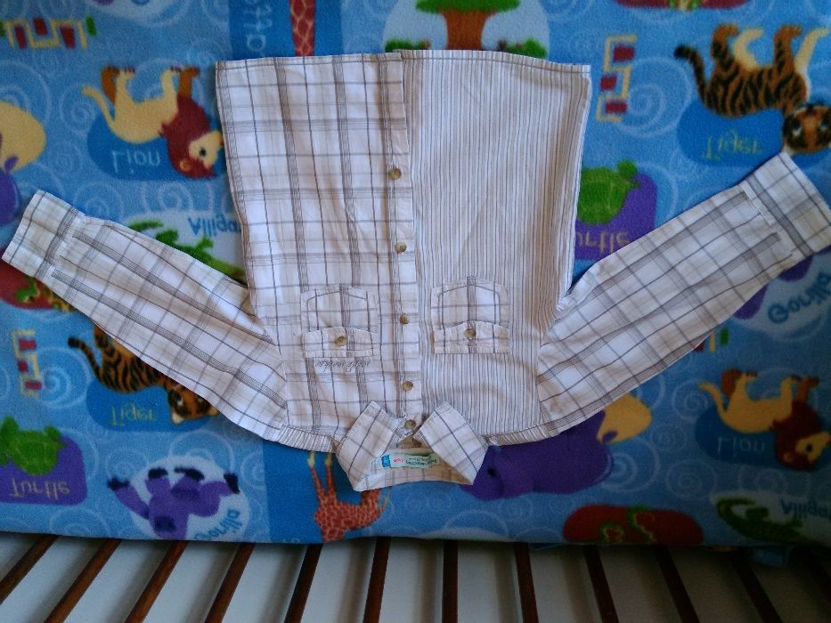 Маркова риза Fox kids и пуловер без ръкав