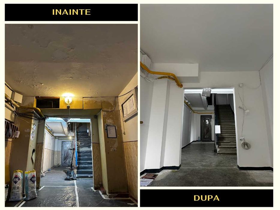 Amenajări interioare complete – zugrăveli, parchet, rigips