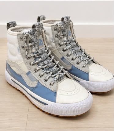 Кеды Vans белые зимние
