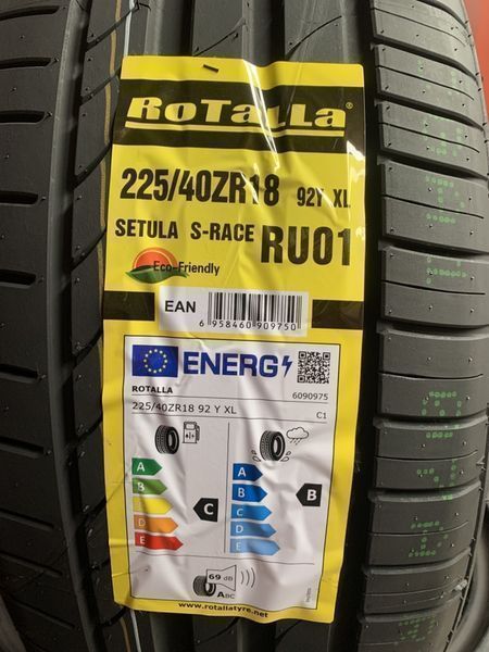 Нови летни гуми ROTALLA RU01 225/40R18 92Y XL НОВ DOT БОРД 2254018