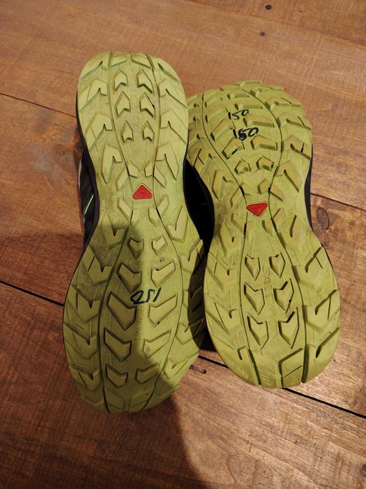 Adidasi-Ghete Salomon verde inchis