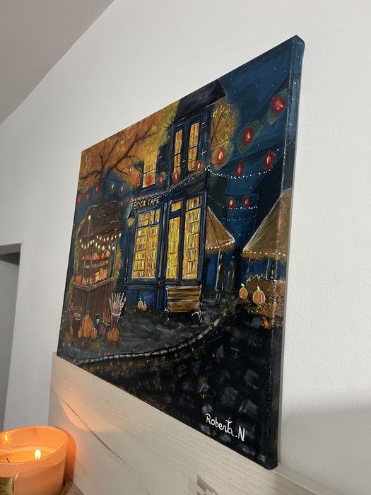 Tablou pictat in acrilic