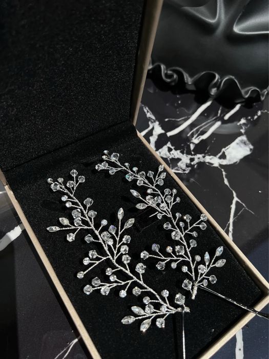 Diadema de mireasă dublă, Glamadea, nouă