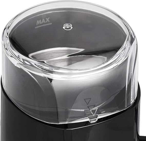 Електрическа мелница за кафе на зърна Amazon Basics, черна