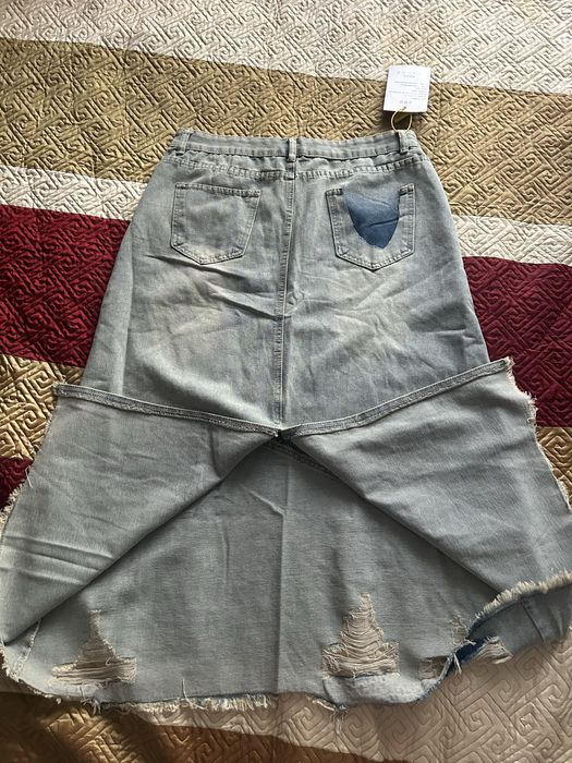 Новая джинсовая юбка 3XL