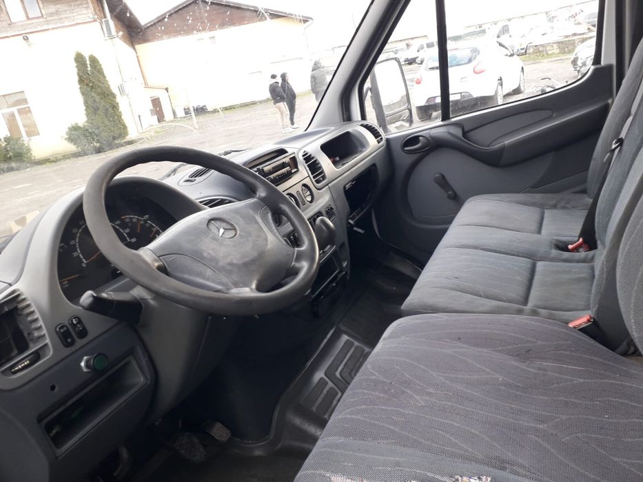 Mercedes sprinter 2.2 diesel 130cp punte cu roti dublu camioneta prelata 3,5t cat. B