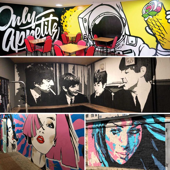 Художник, Роспись стен, Граффити, Мурал