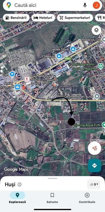 Teren Intravilan în mun. Huși, jud. Vaslui