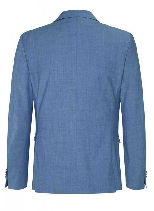 Sacou blazer slim 46 S premium Cinque NOU lana respirabila bleu ciel