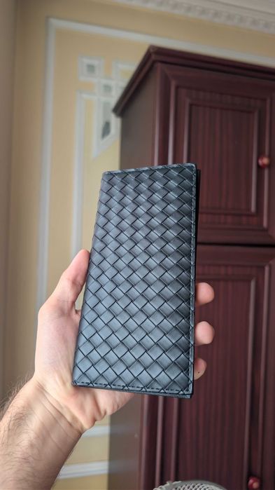 Мужской Кожаный Кошелек Портмоне Bottega Veneta