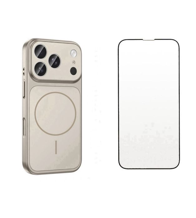 Iphone 13/14 PRO MAX PLUS Husa Magnetic Case si Folie Sticla Curved