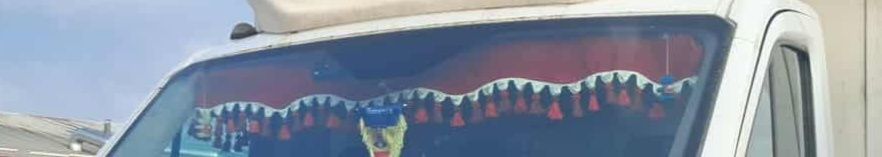 Perdeluta auto cu franjuri