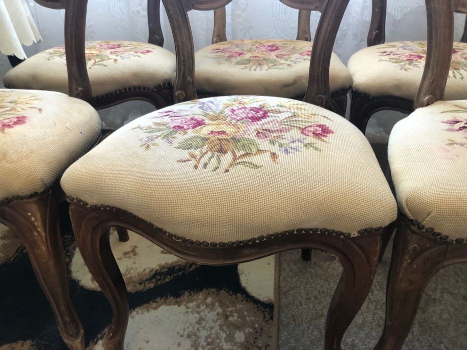 Красиви антични столове -стил Барок-6броя