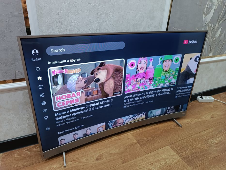 Большой ТЕЛЕВИЗОР Тсl Smart YouTube